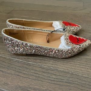 GLITTER HEART-BREAKER FLATS  💔💔💔